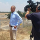 Alphonso Van Marsh, one of a few U.S. journalists of color covering the Gaza crisis, interviews Micky Rosenfeld, spokesman for the Israel National Police on July 21, 2014, in Sderot, Israel.
David Hawthorne/CBS